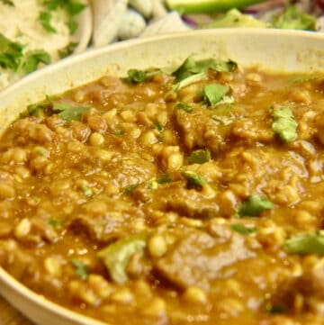 chana daal gosht (Meat & Lentil Curry)